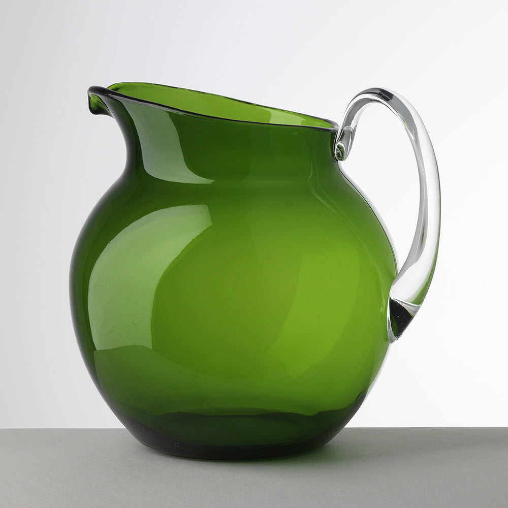 Mario Luca Giusti Green Palla Pitcher Synthetic Crystal Glass Mario Luca Giusti 