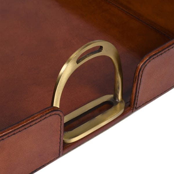 Marlborough Leather Tray - BARNBURY