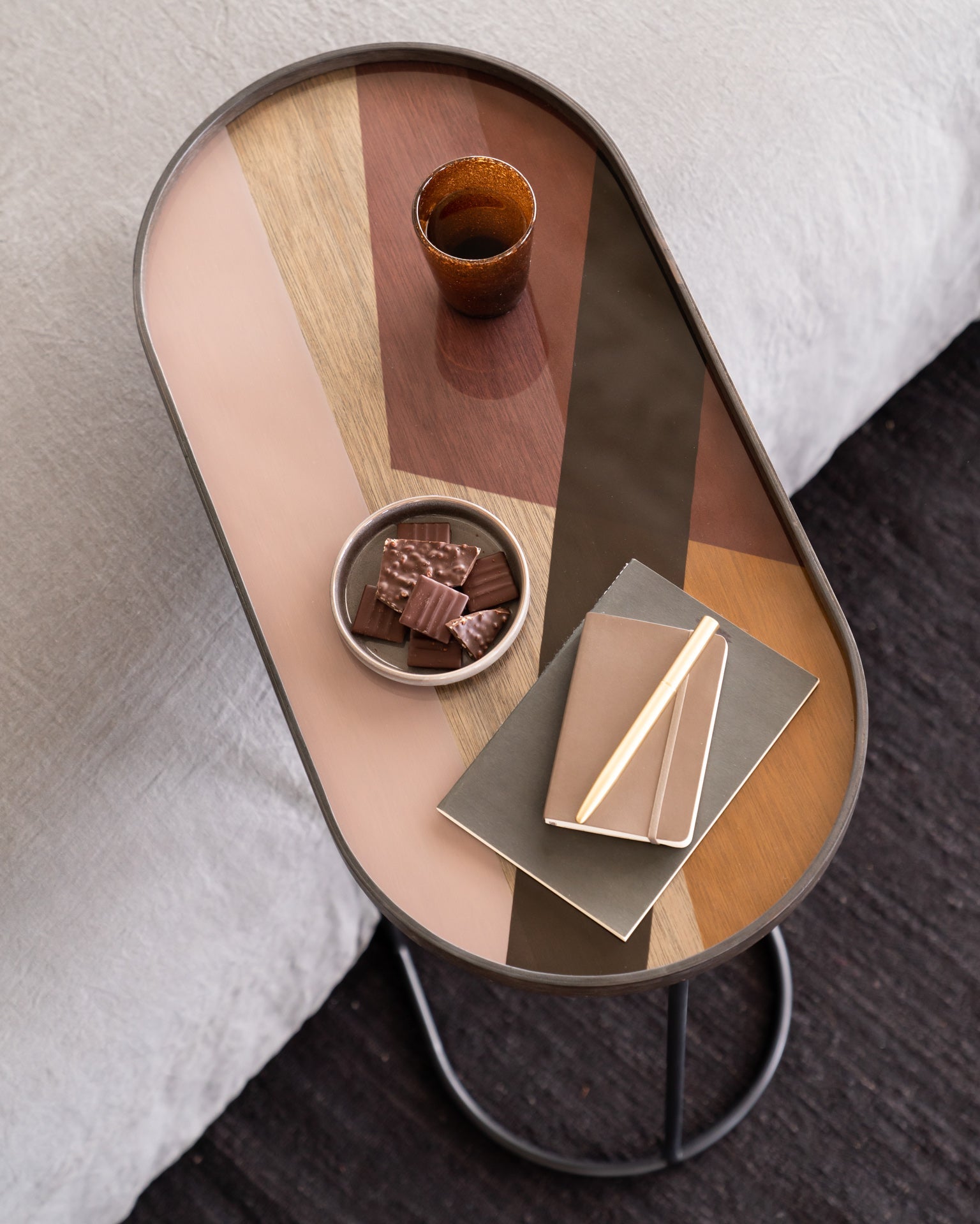 Oblong Angles Glass Tray - BARNBURY