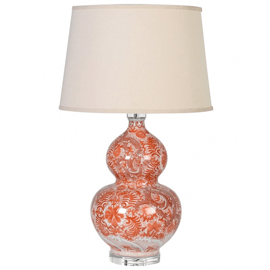 Osaka Table Lamp and Linen Shade - BARNBURY