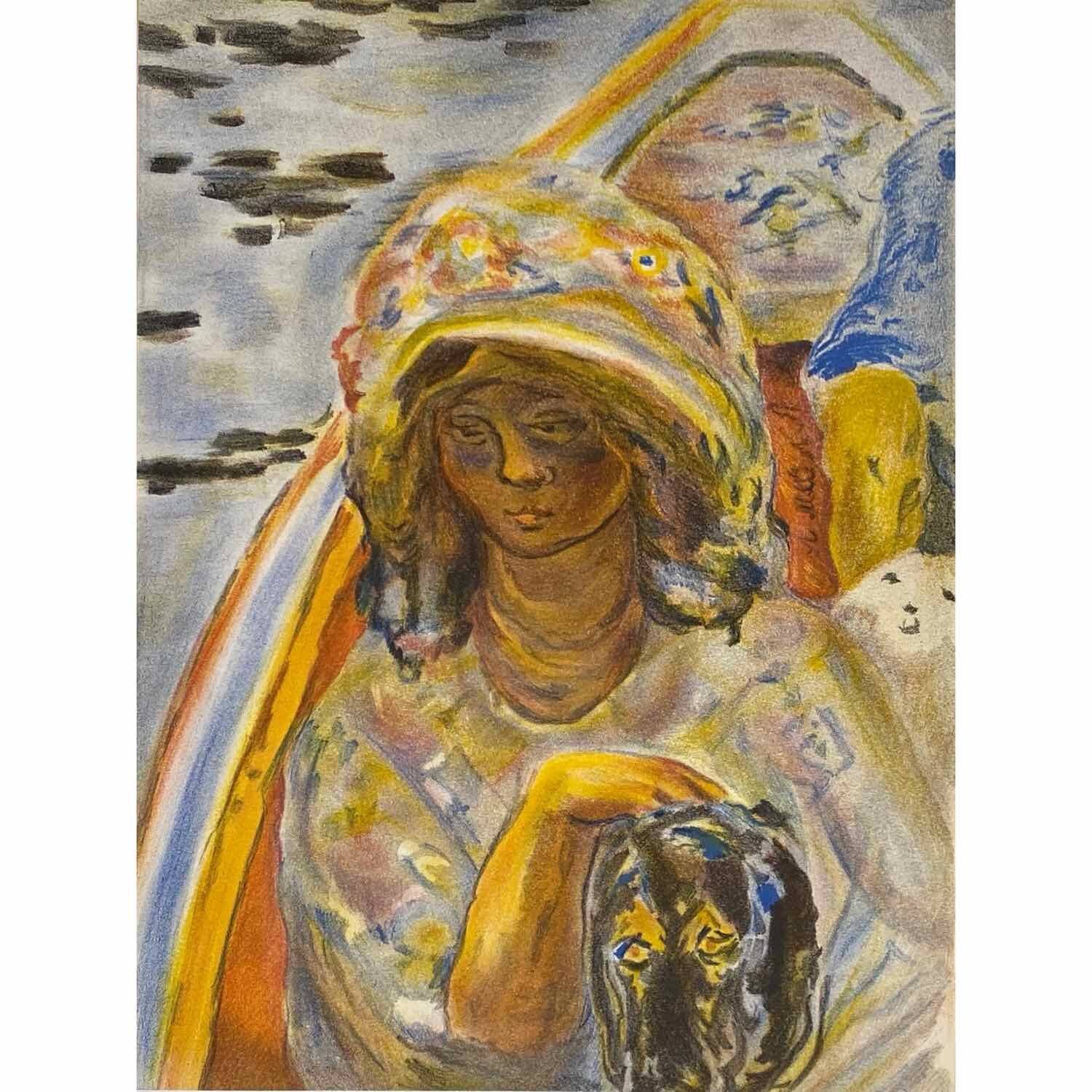 Pierre Bonnard - Jeune Fille Dans Une Barque - BARNBURY