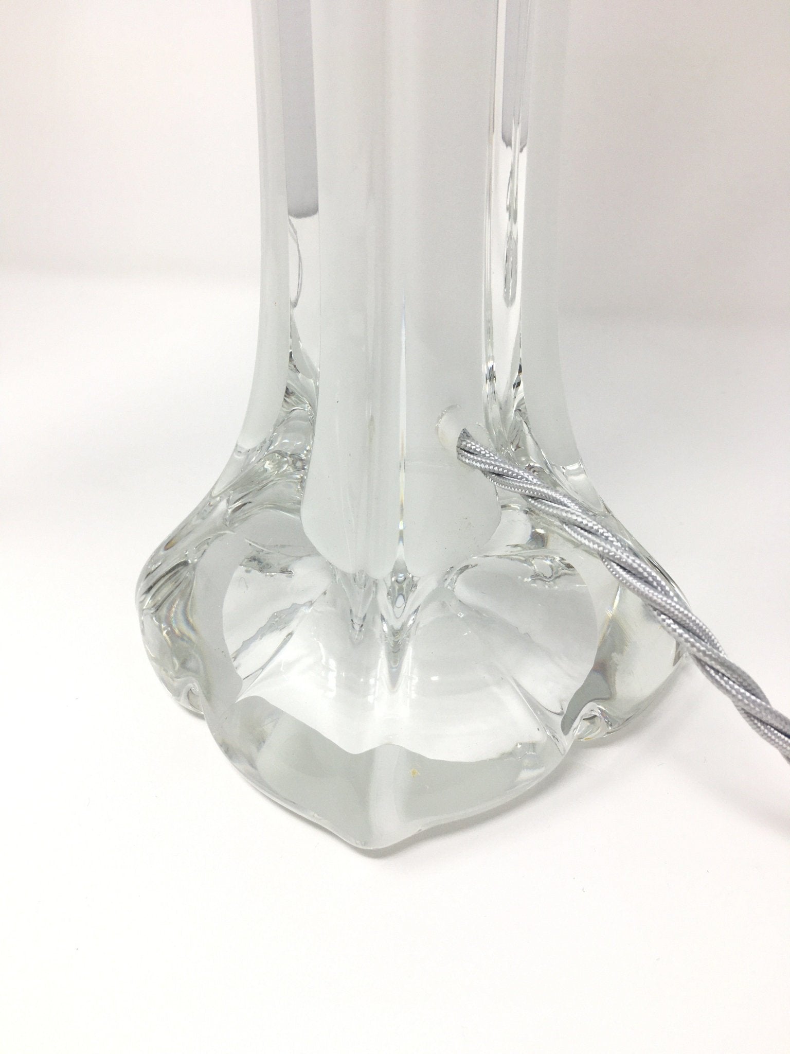 Two 1950's Paul Kedelv for Flygsfors Glass Lamps - BARNBURY