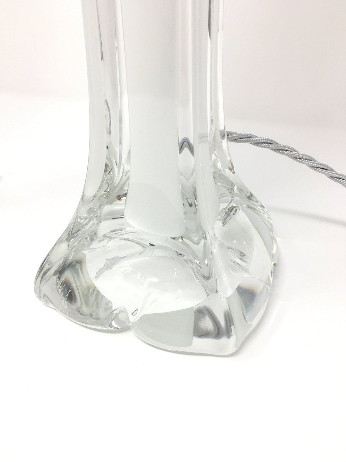 Two 1950's Paul Kedelv for Flygsfors Glass Lamps - BARNBURY