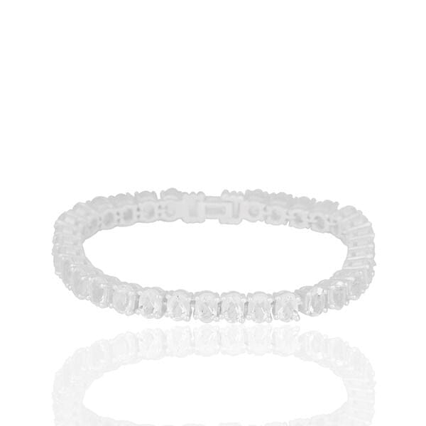 Sterling Silver and Crystal Quartz Tennis Bracelet - Barnbury